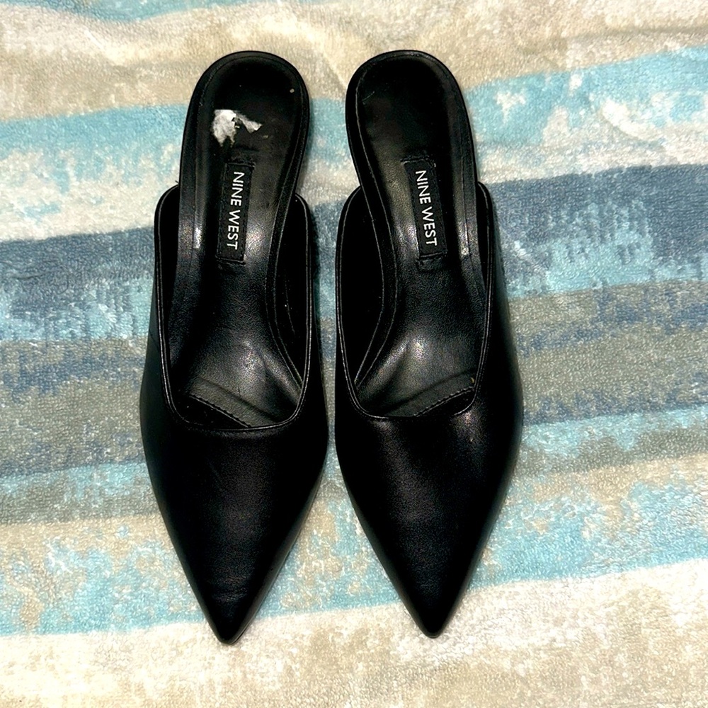 Nine West kitten heel mules